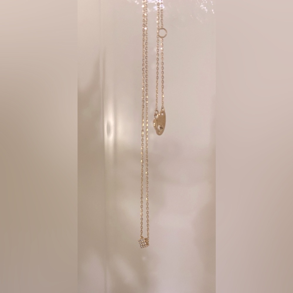STAR JEWELRY 10K Gold Dainty Diamond Necklace